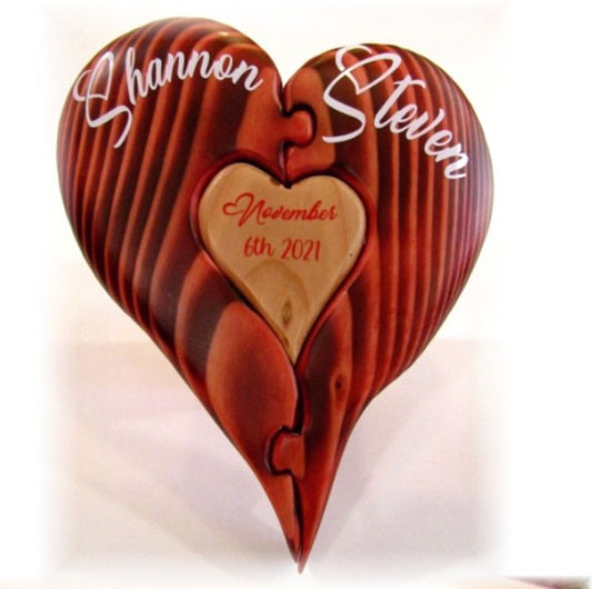 Puzzle Heart - Personalized