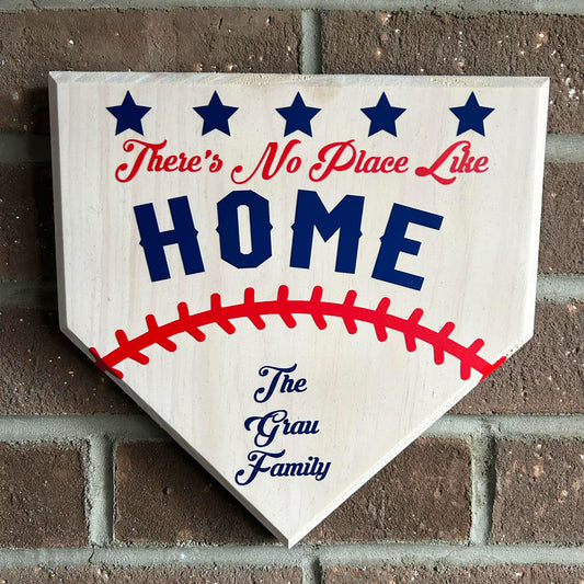 No Place Like Home Plate Family Plaque